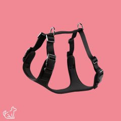 Keyf Havalı Dokuma Göğüs Tasması XL - Siyah