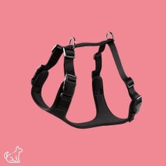 Keyf Havalı Dokuma Göğüs Tasması M - Siyah