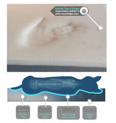 Bannermen Pet Togo Visko Süngerli Omurga Dostu Birinci Sınıf Kedi ve Köpek Yatağı L - Stone