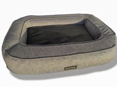 Bannermen Pet Togo Visko Süngerli Omurga Dostu Birinci Sınıf Kedi ve Köpek Yatağı M - Stone