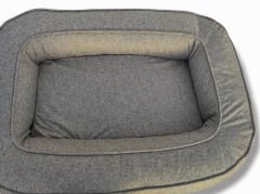 Bannermen Pet Togo Visko Süngerli Omurga Dostu Birinci Sınıf Kedi ve Köpek Yatağı M - Stone