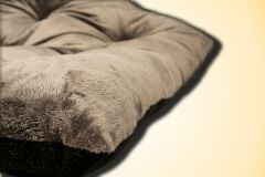 Bannermen Pet Porto Boncuk Elyaflı Birinci Sınıf Kedi Ve Köpek Yatağı M - Gri