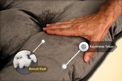 Bannermen Pet Porto Boncuk Elyaflı Birinci Sınıf Kedi Ve Köpek Yatağı S - Gri