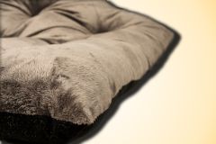 Bannermen Pet Porto Boncuk Elyaflı Birinci Sınıf Kedi Ve Köpek Yatağı S - Gri