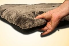 Bannermen Pet Porto Boncuk Elyaflı Birinci Sınıf Kedi Ve Köpek Yatağı S - Gri