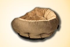 Bannermen Pet Riga Boncuk Elyaflı Birinci Sınıf Kedi ve Köpek Yatağı M - Bej