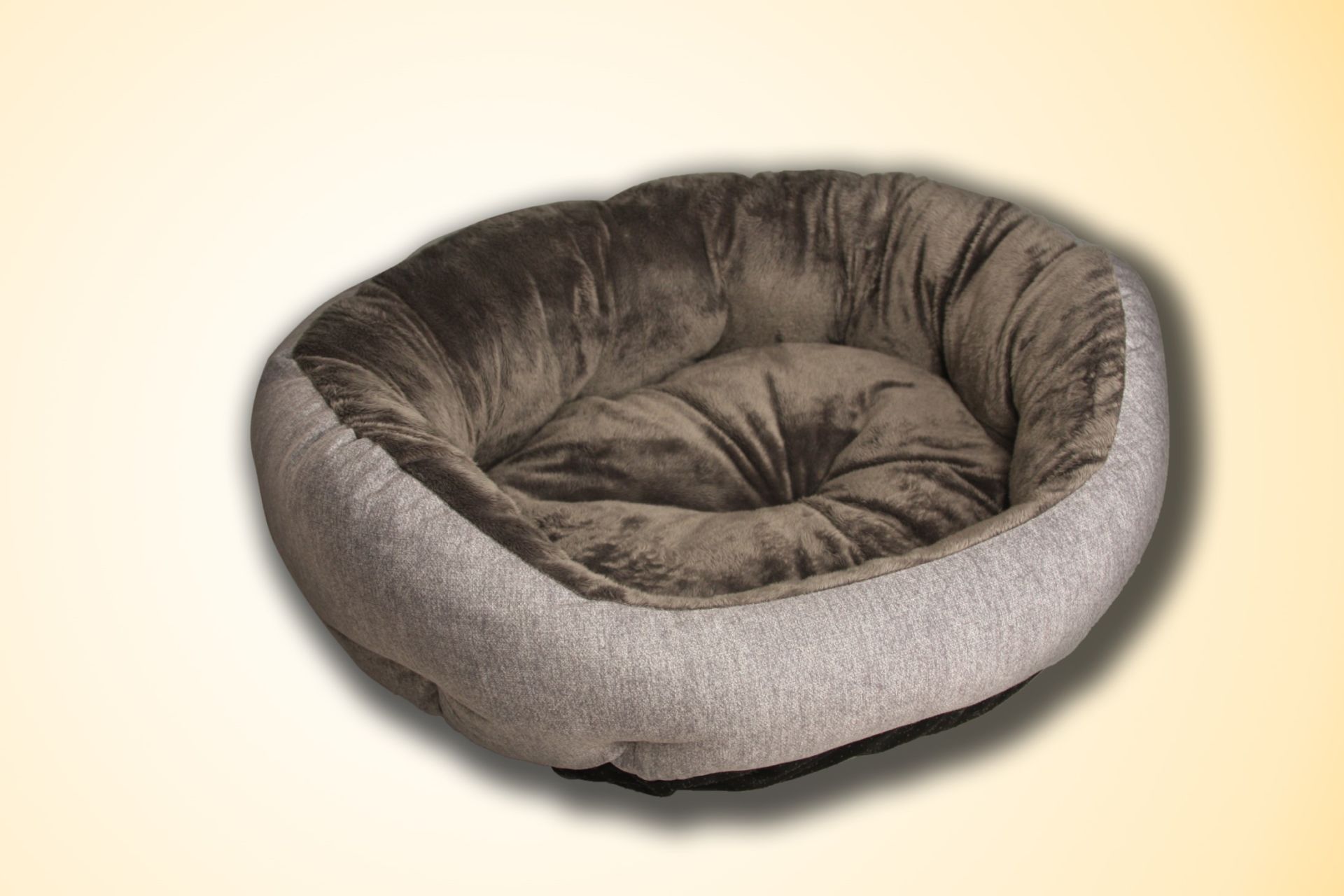 Bannermen Pet Riga Boncuk Elyaflı Birinci Sınıf Kedi ve Köpek Yatağı M - Gri