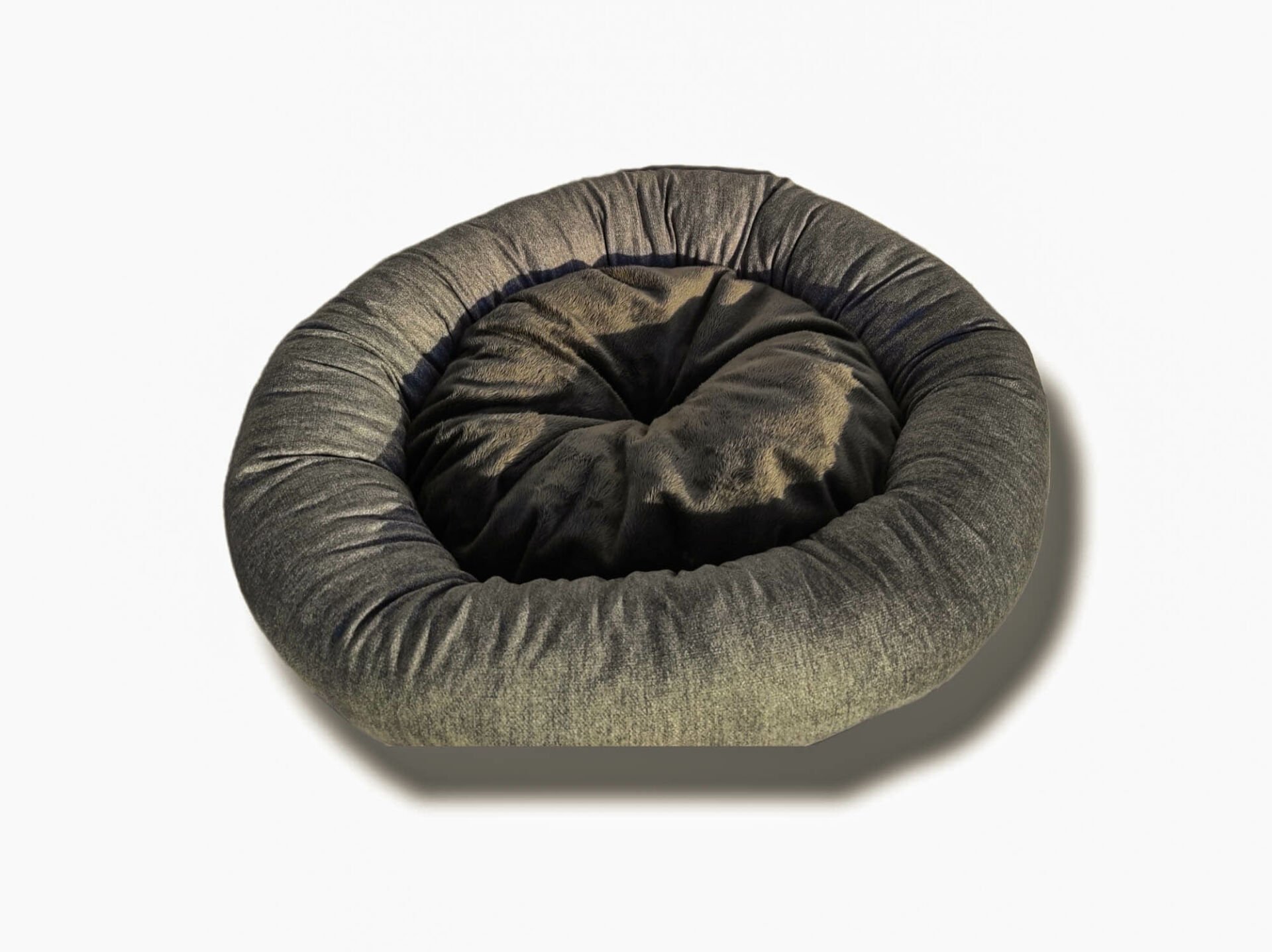 Bannermen Pet Luanda Boncuk Elyaflı Birinci Sınıf Kedi Ve Köpek Yatağı M - Gri