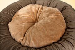 Bannermen Pet Luanda Boncuk Elyaflı Birinci Sınıf Kedi Ve Köpek Yatağı S - Tabacco