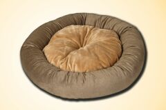 Bannermen Pet Luanda Boncuk Elyaflı Birinci Sınıf Kedi Ve Köpek Yatağı XL - Tabacco