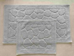 Conforde Yüzde Yüz Pamuk 2 li Banyo Paspas Seti Taş - Gri