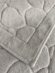 Conforde Yüzde Yüz Pamuk 2 li Banyo Paspas Seti Taş - Gri