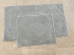 Conforde Yüzde Yüz Pamuk 2 li Banyo Paspas Seti Osmanlı - Gri