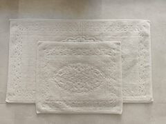 Conforde Yüzde Yüz Pamuk 2 li Banyo Paspas Seti Osmanlı - Bej