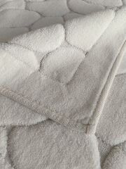 Conforde Yüzde Yüz Pamuk 2 li Banyo Paspas Seti Taş - Krem