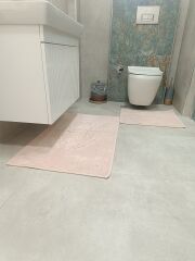 Conforde Yüzde Yüz Pamuk 2 li Banyo Paspas Seti Osmanlı - Pudra