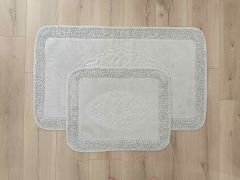 Conforde Makaroni Yüzde Yüz Pamuk 2 li Banyo Paspas Seti Osmanlı - Souris