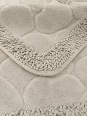 Conforde Makaroni Yüzde Yüz Pamuk 2 li Banyo Paspas Seti Taş - Souris